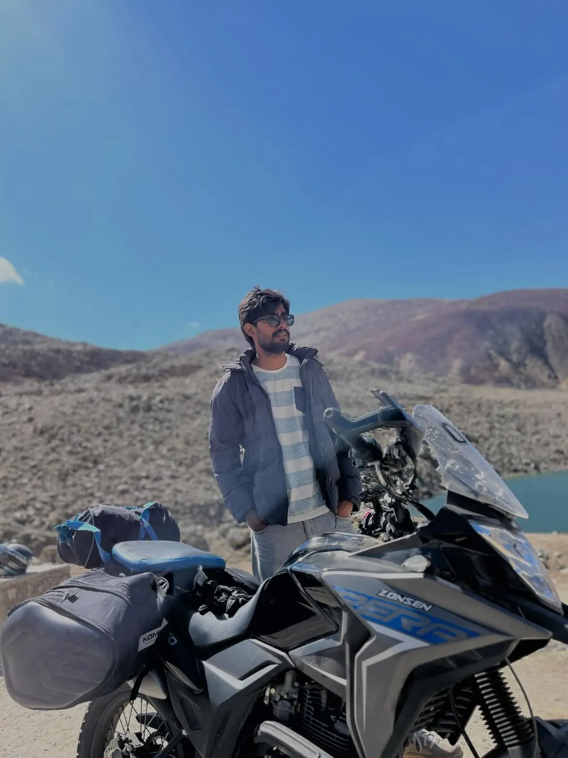 Motorcycle riding in Northern Pakistan